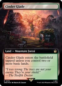 Cinder Glade (Extended Art) (Surge Foil) - Universes Beyond: Doctor Who - Magic: The Gathering card