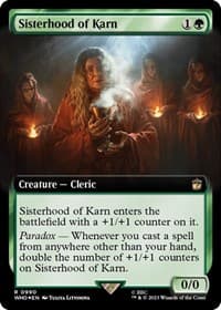 Sisterhood of Karn (Extended Art) (Surge Foil) - Universes Beyond: Doctor Who - Magic: The Gathering card