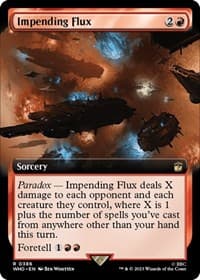 Impending Flux (Extended Art) - Universes Beyond: Doctor Who - Magic: The Gathering card