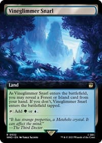 Vineglimmer Snarl (Extended Art) - Universes Beyond: Doctor Who - Magic: The Gathering card