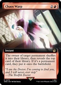 Chaos Warp (Extended Art) - Universes Beyond: Doctor Who - Magic: The Gathering card