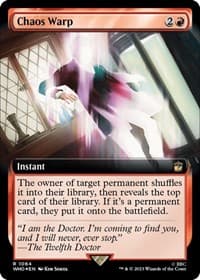 Chaos Warp (Extended Art) (Surge Foil) - Universes Beyond: Doctor Who - Magic: The Gathering card