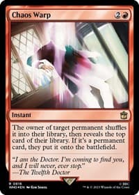 Chaos Warp (Surge Foil) - Universes Beyond: Doctor Who - Magic: The Gathering card