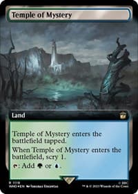 Temple of Mystery (Extended Art) (Surge Foil) - Universes Beyond: Doctor Who - Magic: The Gathering card