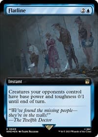 Flatline (Extended Art) (Surge Foil) - Universes Beyond: Doctor Who - Magic: The Gathering card