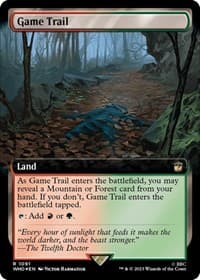 Game Trail (Extended Art) (Surge Foil) - Universes Beyond: Doctor Who - Magic: The Gathering card