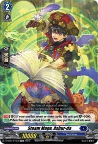 Steam Mage, Ashur-da - D-SS07: Stand Up Deckset "Favrneel" - Cardfight Vanguard card
