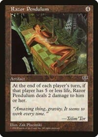 Razor Pendulum - Mirage - Magic: The Gathering card