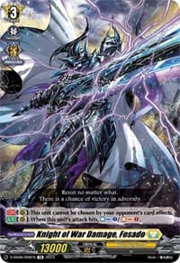 Knight of War Damage, Fosado - D-SS06: Stand Up Deckset "Gramgrace" - Cardfight Vanguard card