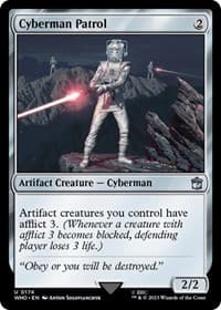 Cyberman Patrol - Universes Beyond: Doctor Who - Magic: The Gathering card