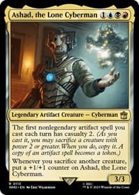 Ashad, the Lone Cyberman - Universes Beyond: Doctor Who - Magic: The Gathering card