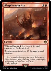 Blasphemous Act - Universes Beyond: Doctor Who - Magic: The Gathering card