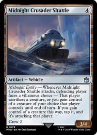 Midnight Crusader Shuttle - Universes Beyond: Doctor Who - Magic: The Gathering card