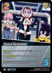 Quick Response - UniVersus: My Hero Academia: Jet Burn - UniVersus card