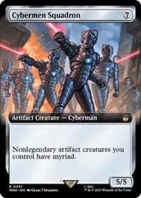 Cybermen Squadron (Extended Art) - Universes Beyond: Doctor Who - Magic: The Gathering card