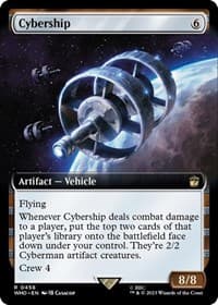 Cybership (Extended Art) - Universes Beyond: Doctor Who - Magic: The Gathering card