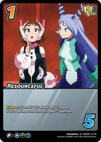 Resourceful - UniVersus: My Hero Academia: Jet Burn - UniVersus card