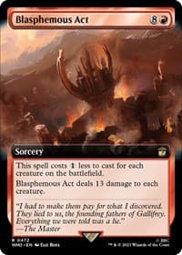 Blasphemous Act (Extended Art) - Universes Beyond: Doctor Who - Magic: The Gathering card