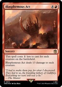 Blasphemous Act (Surge Foil) - Universes Beyond: Doctor Who - Magic: The Gathering card