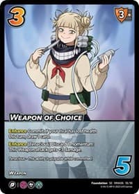 Weapon of Choice - UniVersus: My Hero Academia: Jet Burn - UniVersus card