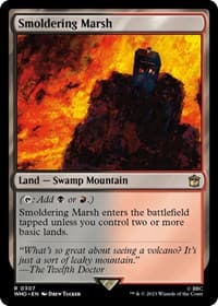 Smoldering Marsh - Universes Beyond: Doctor Who - Magic: The Gathering card