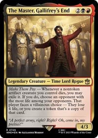 The Master, Gallifrey's End (Surge Foil) - Universes Beyond: Doctor Who - Magic: The Gathering card