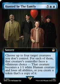 Hunted by The Family (Extended Art) - Universes Beyond: Doctor Who - Magic: The Gathering card