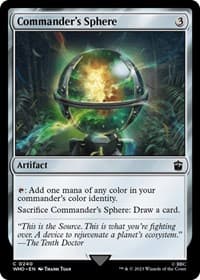 Commander's Sphere - Universes Beyond: Doctor Who - Magic: The Gathering card