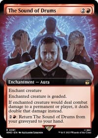 The Sound of Drums (Extended Art) - Universes Beyond: Doctor Who - Magic: The Gathering card