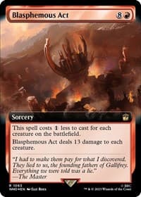 Blasphemous Act (Extended Art) (Surge Foil) - Universes Beyond: Doctor Who - Magic: The Gathering card