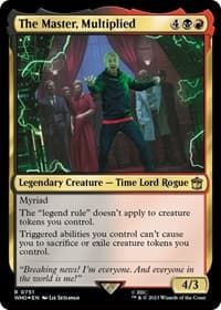 The Master, Multiplied (Surge Foil) - Universes Beyond: Doctor Who - Magic: The Gathering card