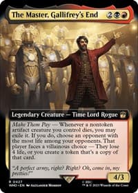 The Master, Gallifrey's End (Extended Art) - Universes Beyond: Doctor Who - Magic: The Gathering card