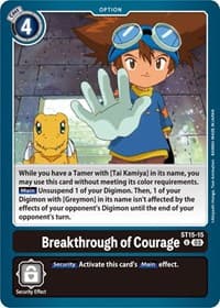 Breakthrough of Courage - Starter Deck 15: Dragon of Courage - Digimon Card Game card