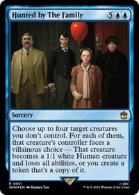 Hunted by The Family (Surge Foil) - Universes Beyond: Doctor Who - Magic: The Gathering card
