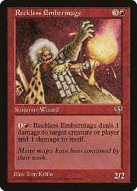 Reckless Embermage - Mirage - Magic: The Gathering card