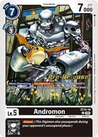 Andromon - Starter Deck 15: Dragon of Courage Pre-Release Cards - Digimon Card Game card