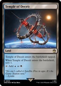 Temple of Deceit (Surge Foil) - Universes Beyond: Doctor Who - Magic: The Gathering card