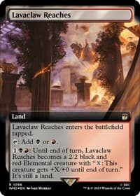 Lavaclaw Reaches (Extended Art) (Surge Foil) - Universes Beyond: Doctor Who - Magic: The Gathering card