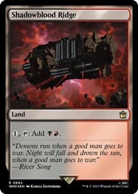 Shadowblood Ridge (Surge Foil) - Universes Beyond: Doctor Who - Magic: The Gathering card
