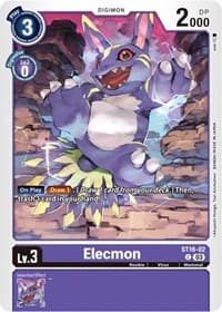 Elecmon - Starter Deck 16: Wolf of Friendship - Digimon Card Game card