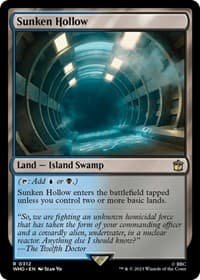 Sunken Hollow - Universes Beyond: Doctor Who - Magic: The Gathering card