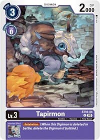 Tapirmon - Starter Deck 16: Wolf of Friendship - Digimon Card Game card