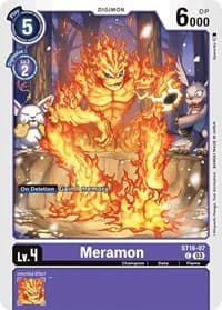 Meramon - Starter Deck 16: Wolf of Friendship - Digimon Card Game card