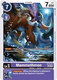 Mammothmon - Starter Deck 16: Wolf of Friendship - Digimon Card Game card