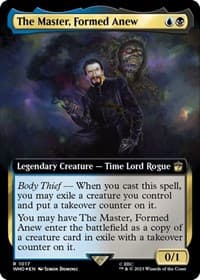 The Master, Formed Anew (Extended Art) (Surge Foil) - Universes Beyond: Doctor Who - Magic: The Gathering card