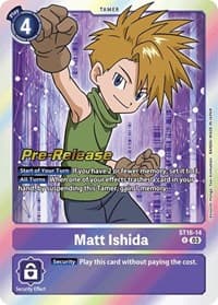 Matt Ishida - Starter Deck 16: Wolf of Friendship Pre-Release Cards - Digimon Card Game card