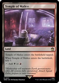 Temple of Malice - Universes Beyond: Doctor Who - Magic: The Gathering card