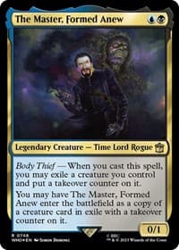 The Master, Formed Anew (Surge Foil) - Universes Beyond: Doctor Who - Magic: The Gathering card