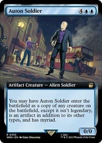 Auton Soldier (Extended Art) - Universes Beyond: Doctor Who - Magic: The Gathering card
