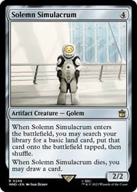 Solemn Simulacrum - Universes Beyond: Doctor Who - Magic: The Gathering card